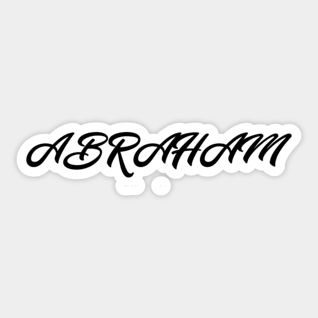 ABRAHAM's first name Sticker by t-shiit